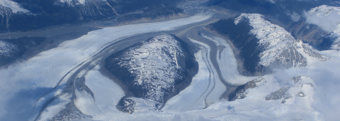 Gletscher des Sdpatagonischen Eisfelds aus der Luft